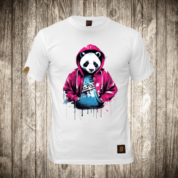 muska majica boja bela slika urban panda 16