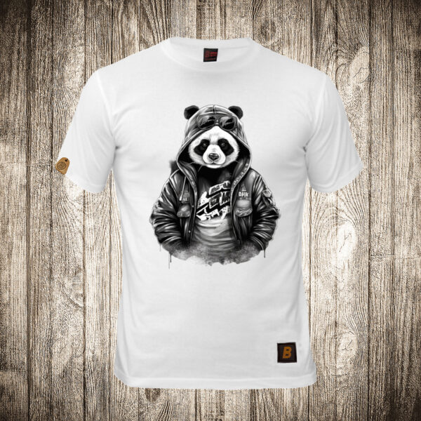 muska majica boja bela slika urban panda 17