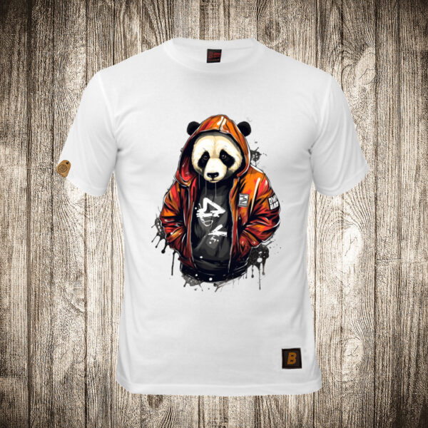 muska majica boja bela slika urban panda 18