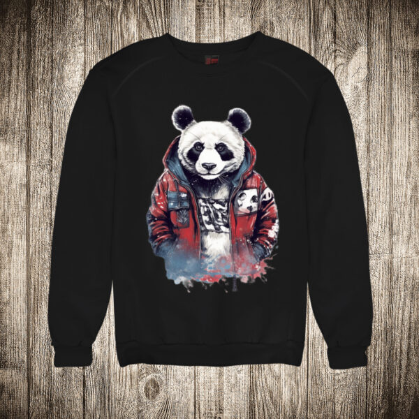 duks bez kapuljace boja crna slika urban panda 24