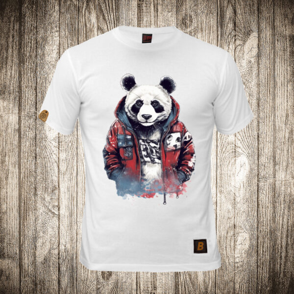 muska majica boja bela slika urban panda 24