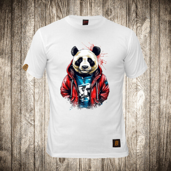 muska majica boja bela slika urban panda 4