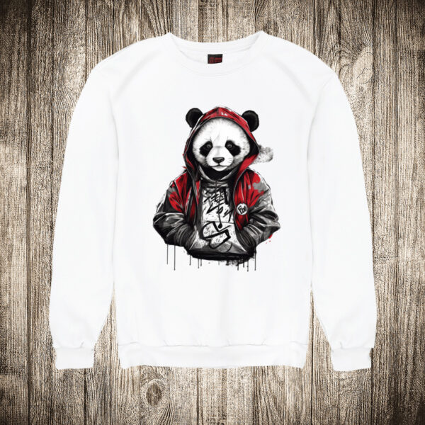 duks bez kapuljace boja bela slika urban panda 9