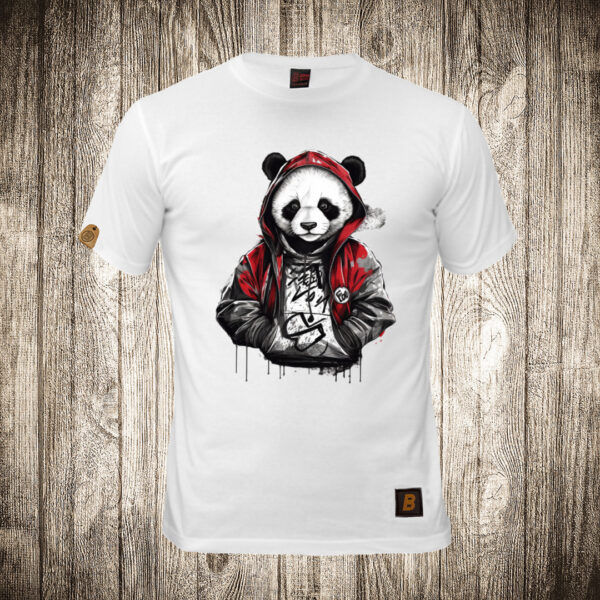 muska majica boja bela slika urban panda 9