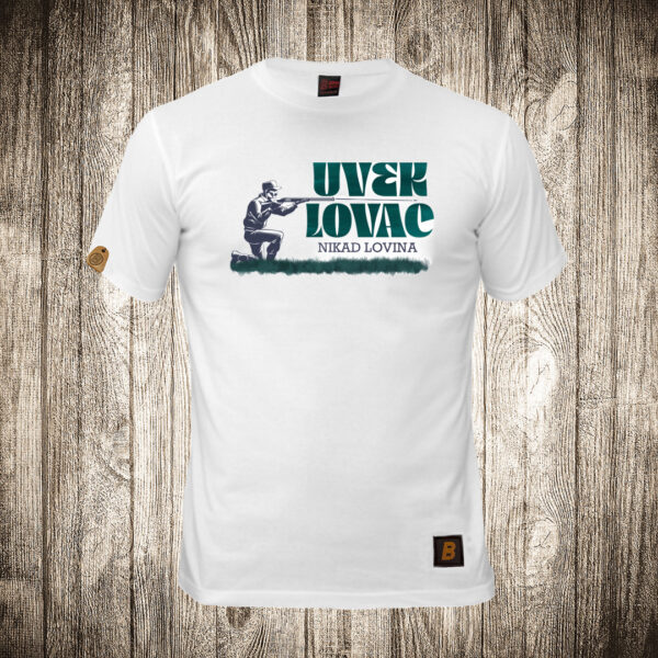 muska majica boja bela slika uvek lovac nikad lovina