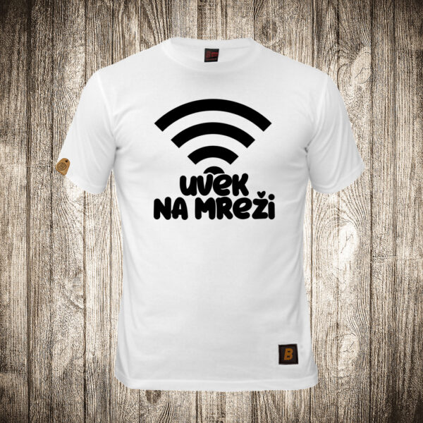 decija majica boja bela slika uvek na mrezi wi fi