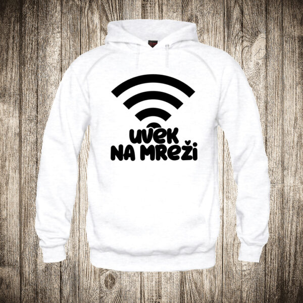 deciji duks boja bela slika uvek na mrezi wi fi
