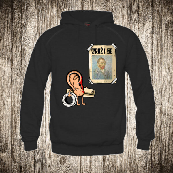 duks sa kapuljacom boja crna slika uvo trazi van goga