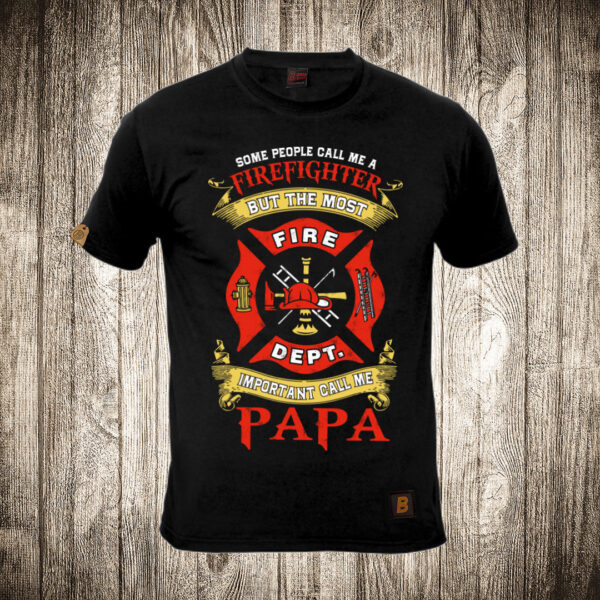 muska majica boja crna slika vatrogasac papa