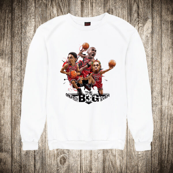 duks bez kapuljace boja bela slika velika trojka chicago bulsa jordan rodman i pippen