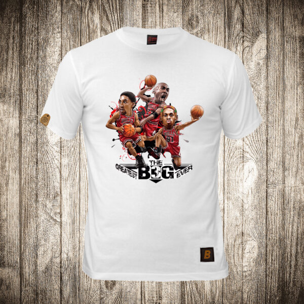 muska majica boja bela slika velika trojka chicago bulsa jordan rodman i pippen