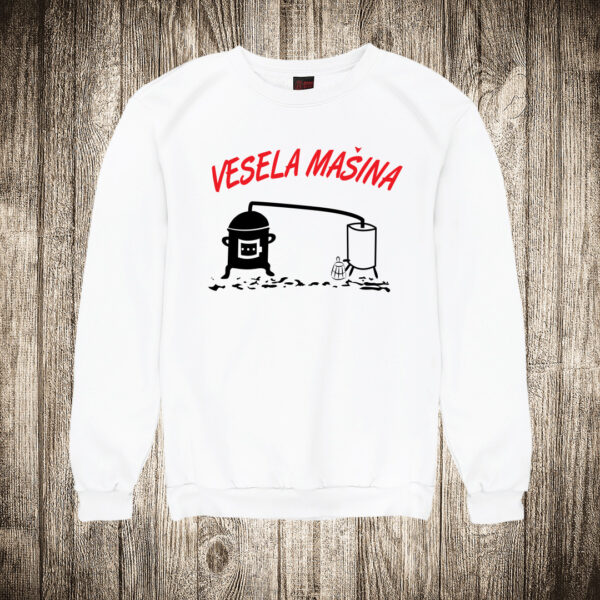 duks bez kapuljace boja bela slika vesela masina rakija
