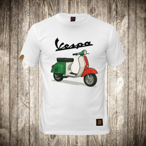 muska majica boja bela slika vespa 6
