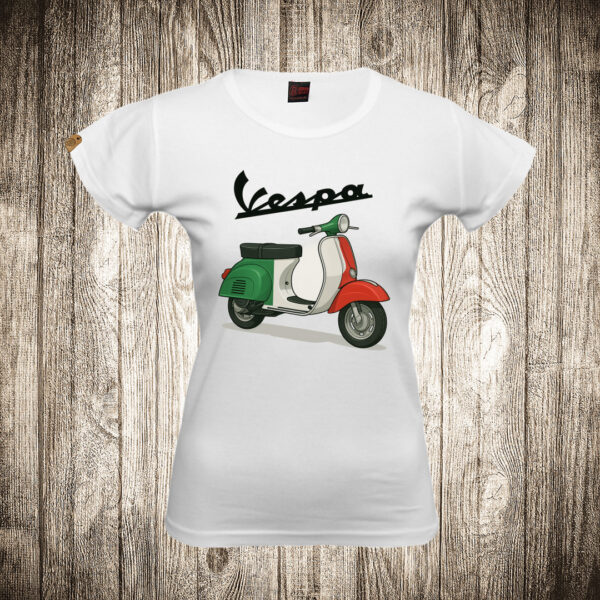 zenska majica boja bela slika vespa 6