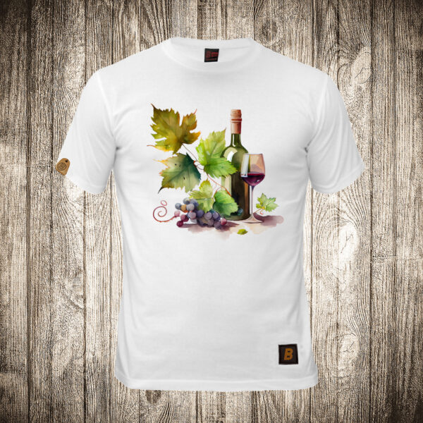 muska majica boja bela slika vino 6 vodene