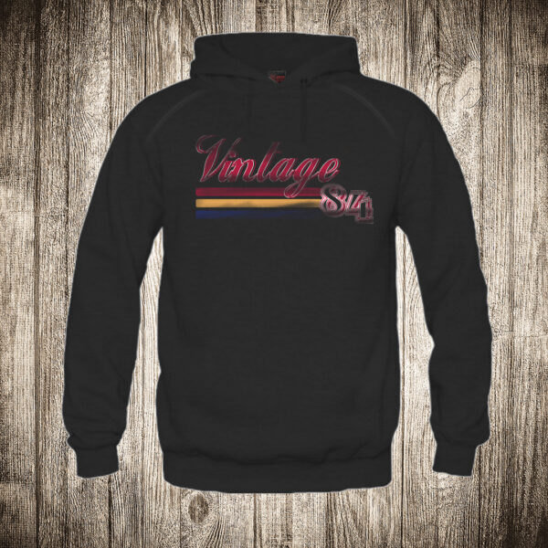 duks sa kapuljacom boja crna slika vintage 84 rodjendanska