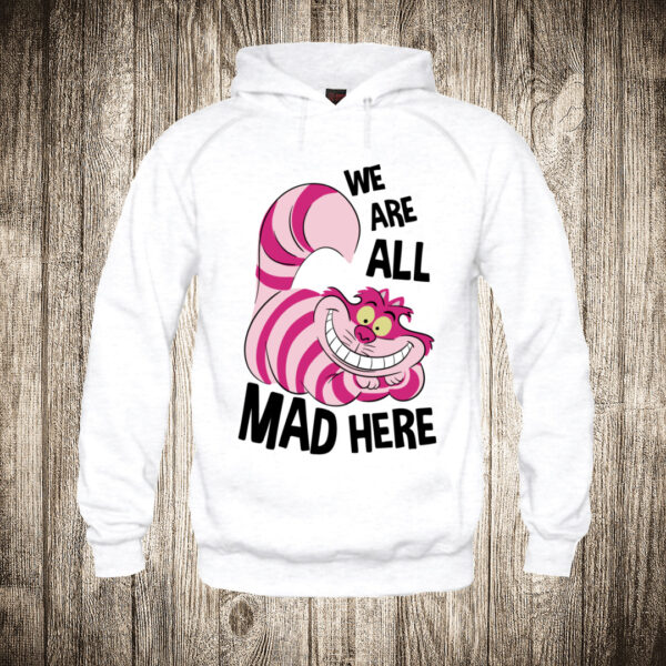 duks sa kapuljacom boja bela slika we all mad here 2 macka