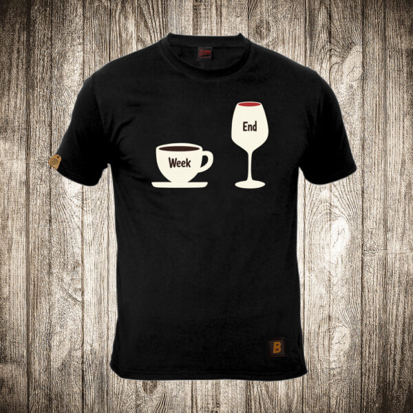 muska majica boja crna slika week kafa end vino