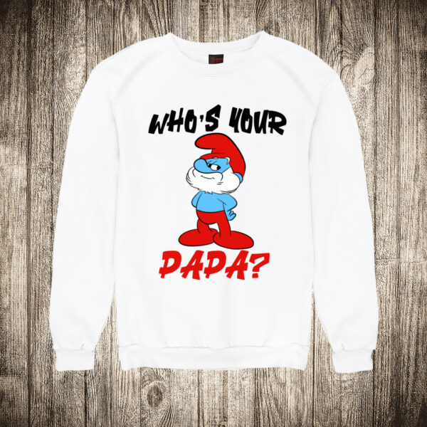 duks bez kapuljace boja bela slika who is your papa veliki strumf