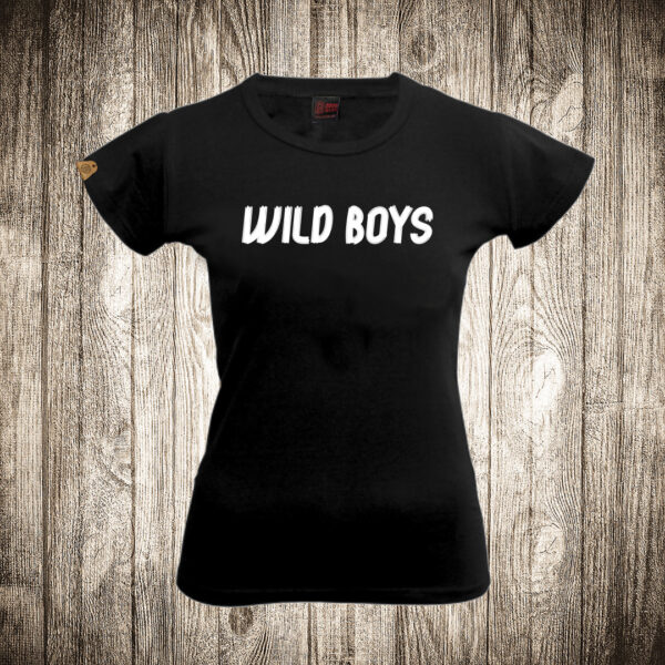 zenska majica boja crna slika wild boys