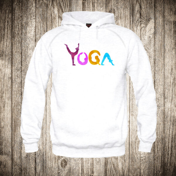 deciji duks boja bela slika yoga joga