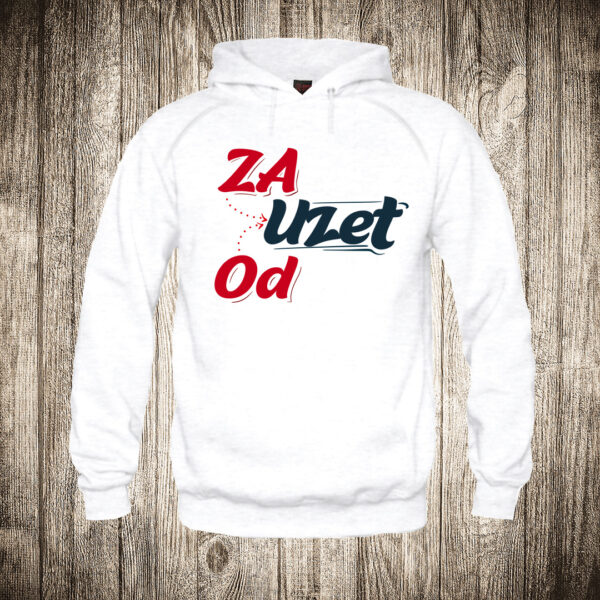 duks sa kapuljacom boja bela slika za ili od uzet