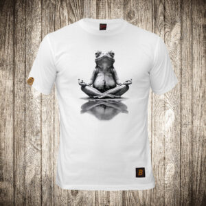 Žaba meditira. - Joga