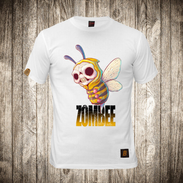 muska majica boja bela slika zombee pcela